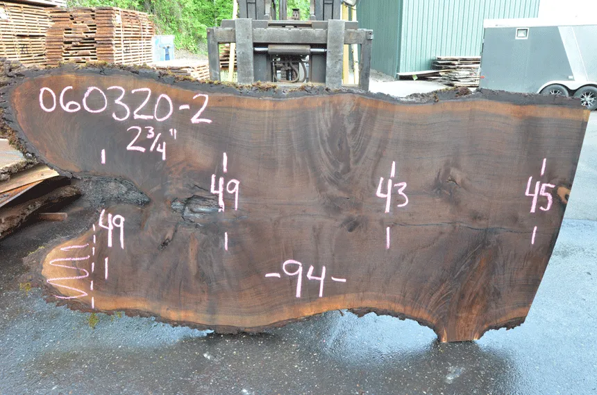 Oregon Black Walnut Slab 060320-02