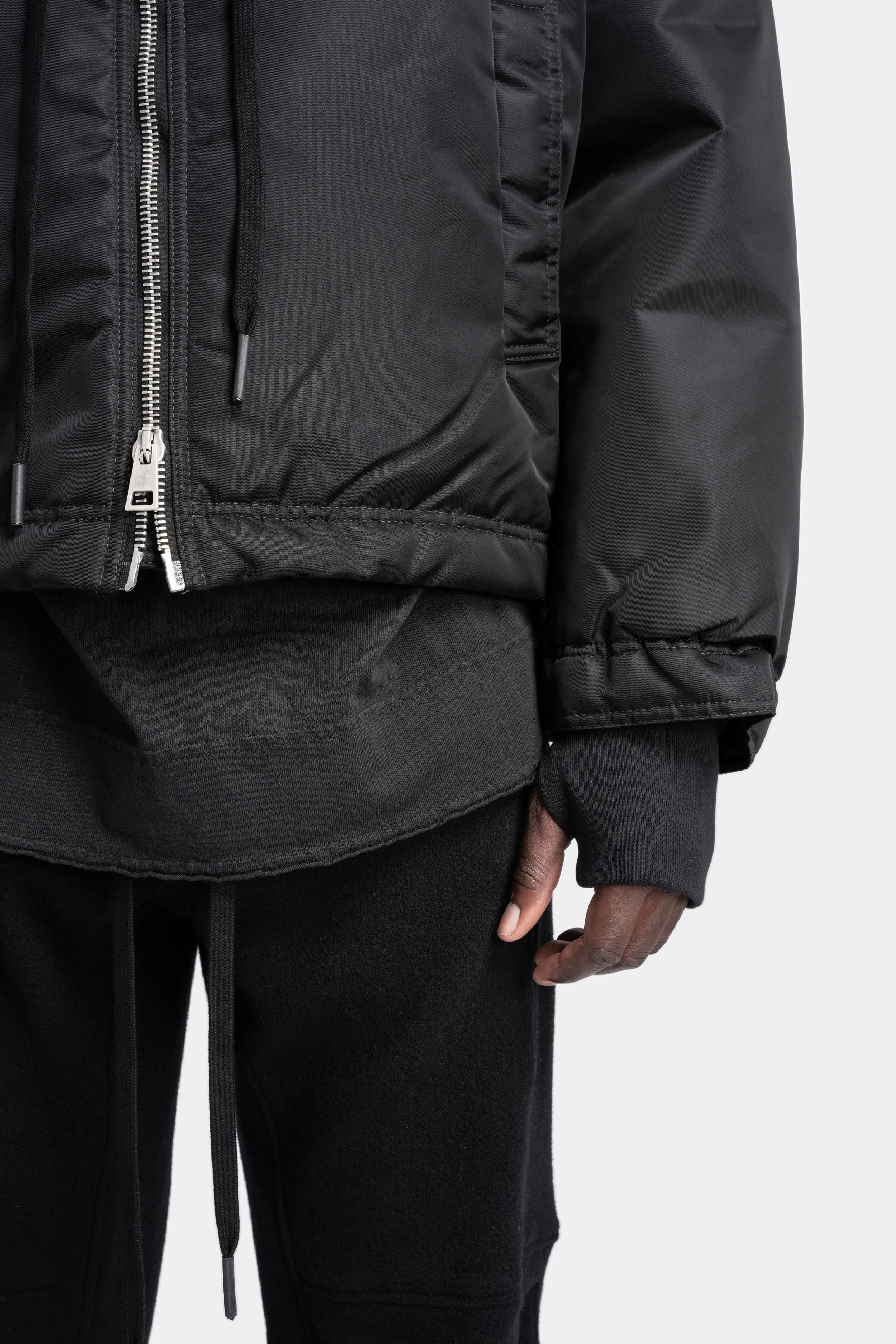 Padded bomber jacket