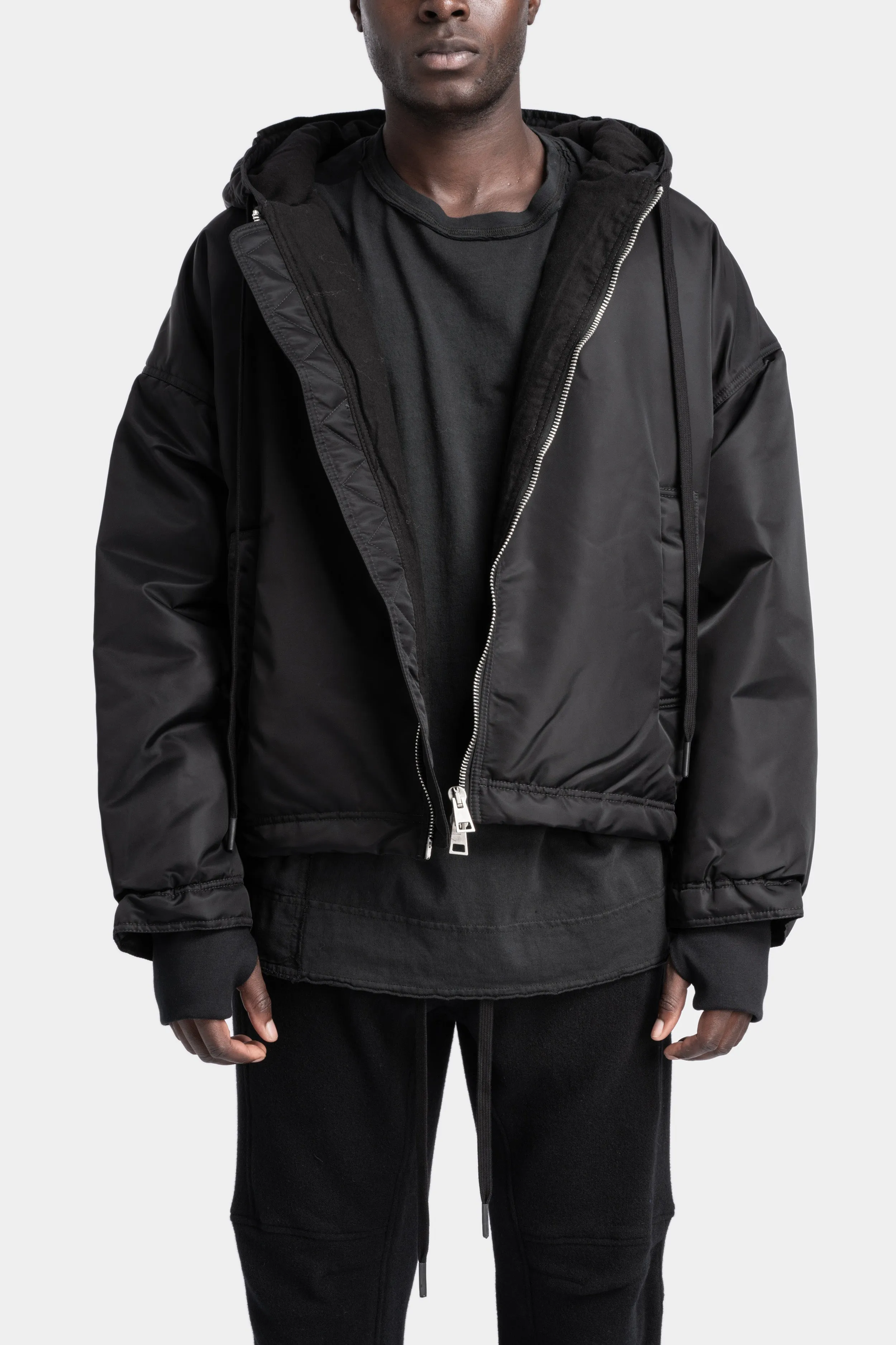 Padded bomber jacket