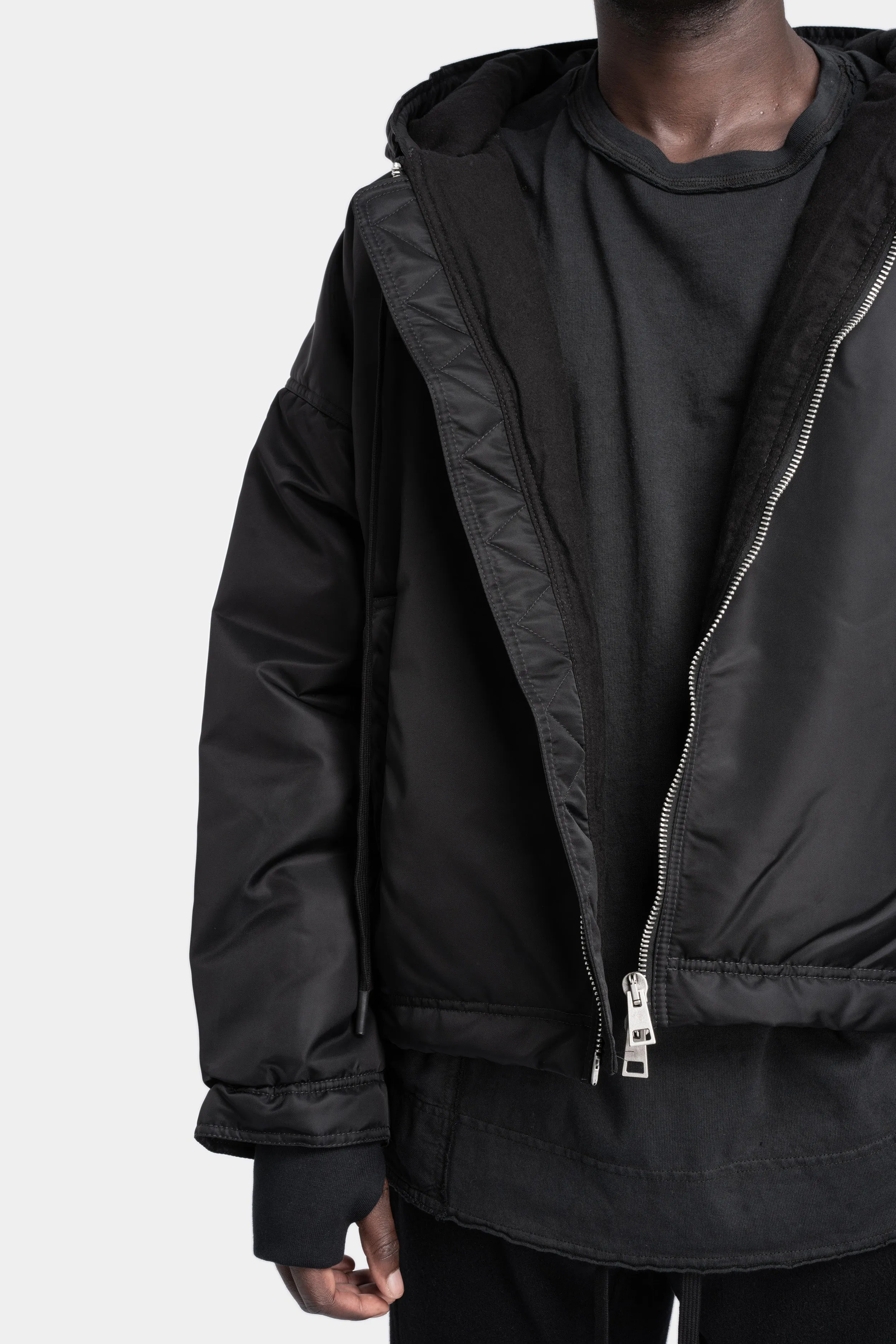 Padded bomber jacket