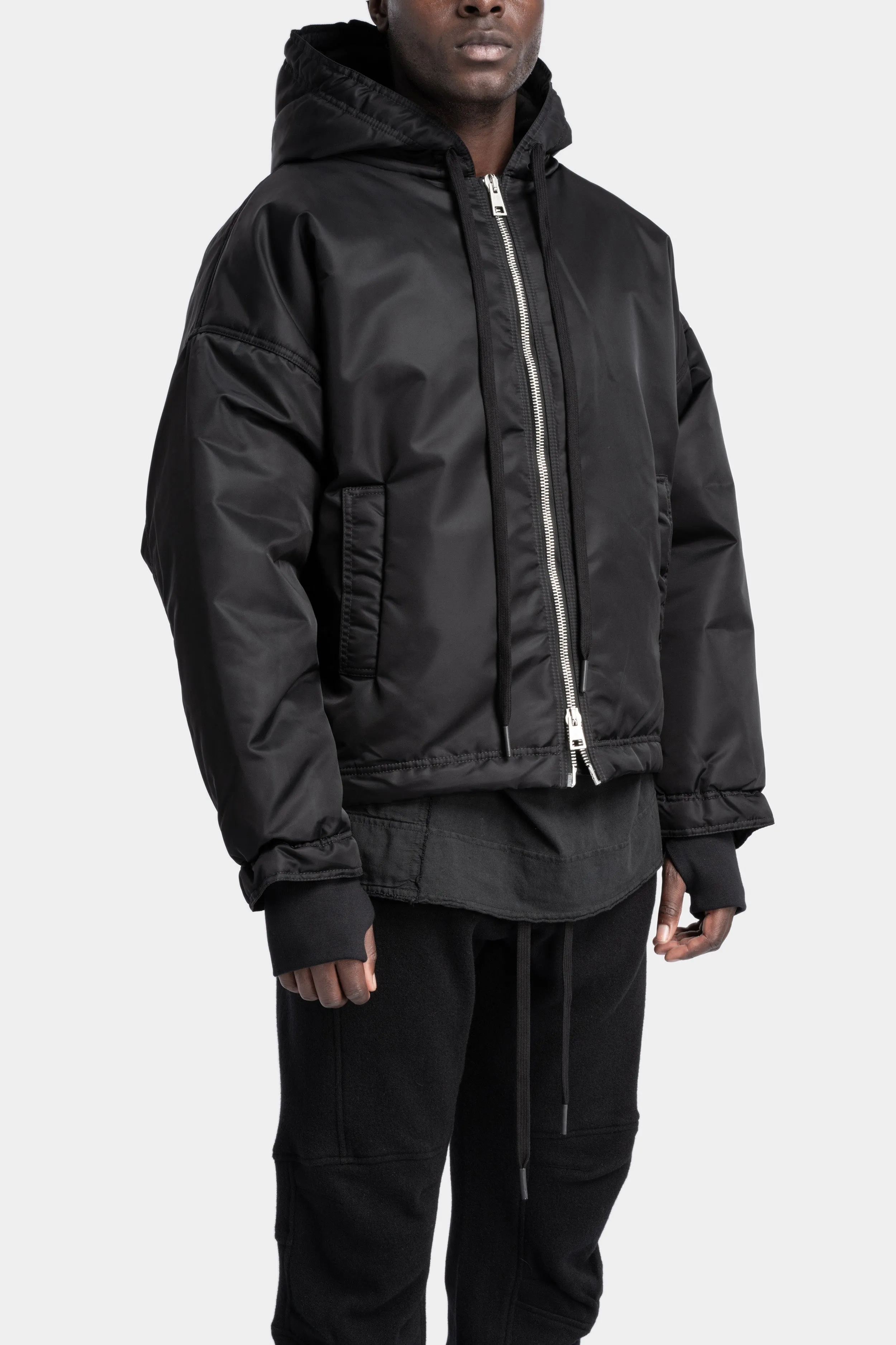 Padded bomber jacket