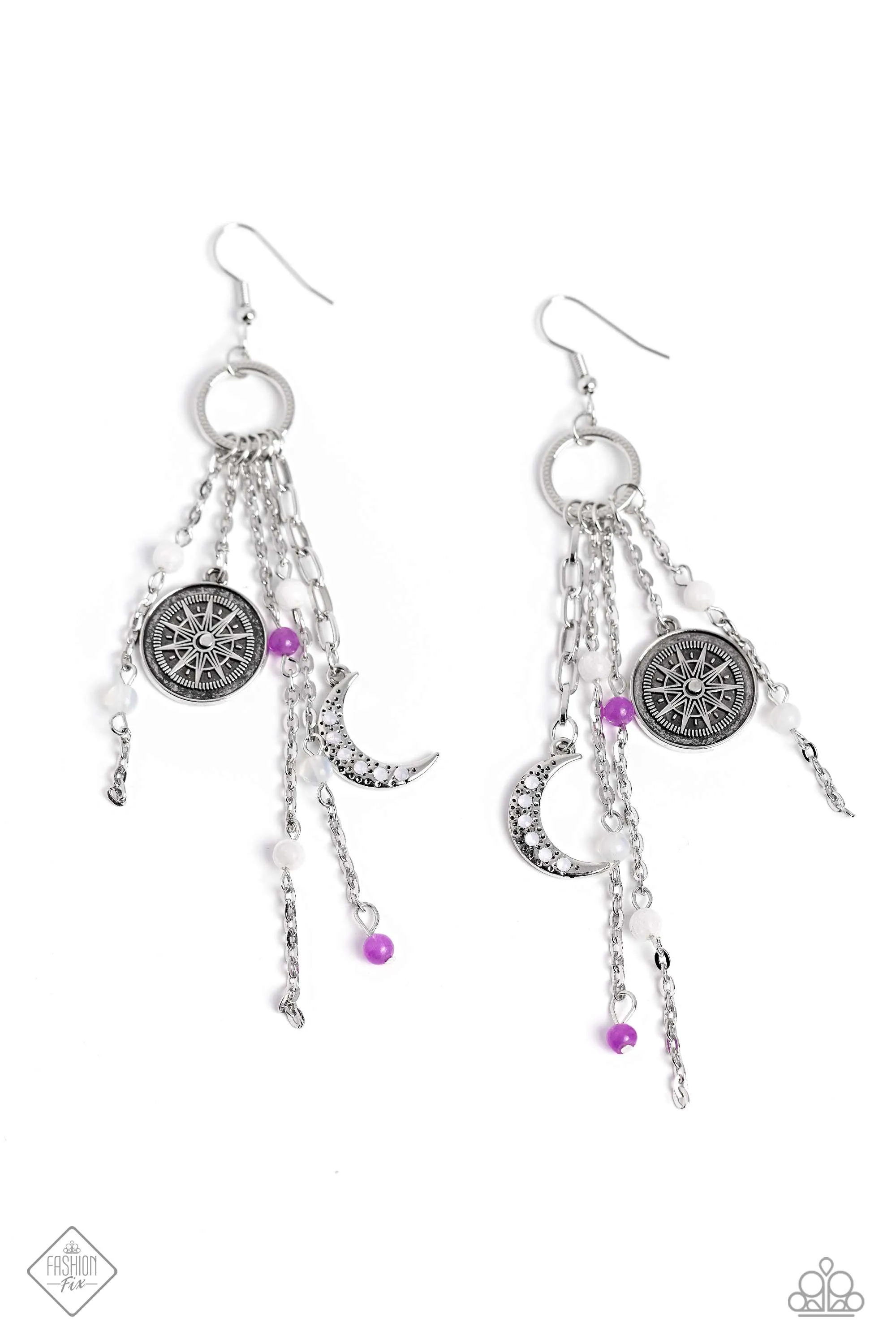 Paparazzi Esteemed Explorer Purple Fashion Fix Earrings