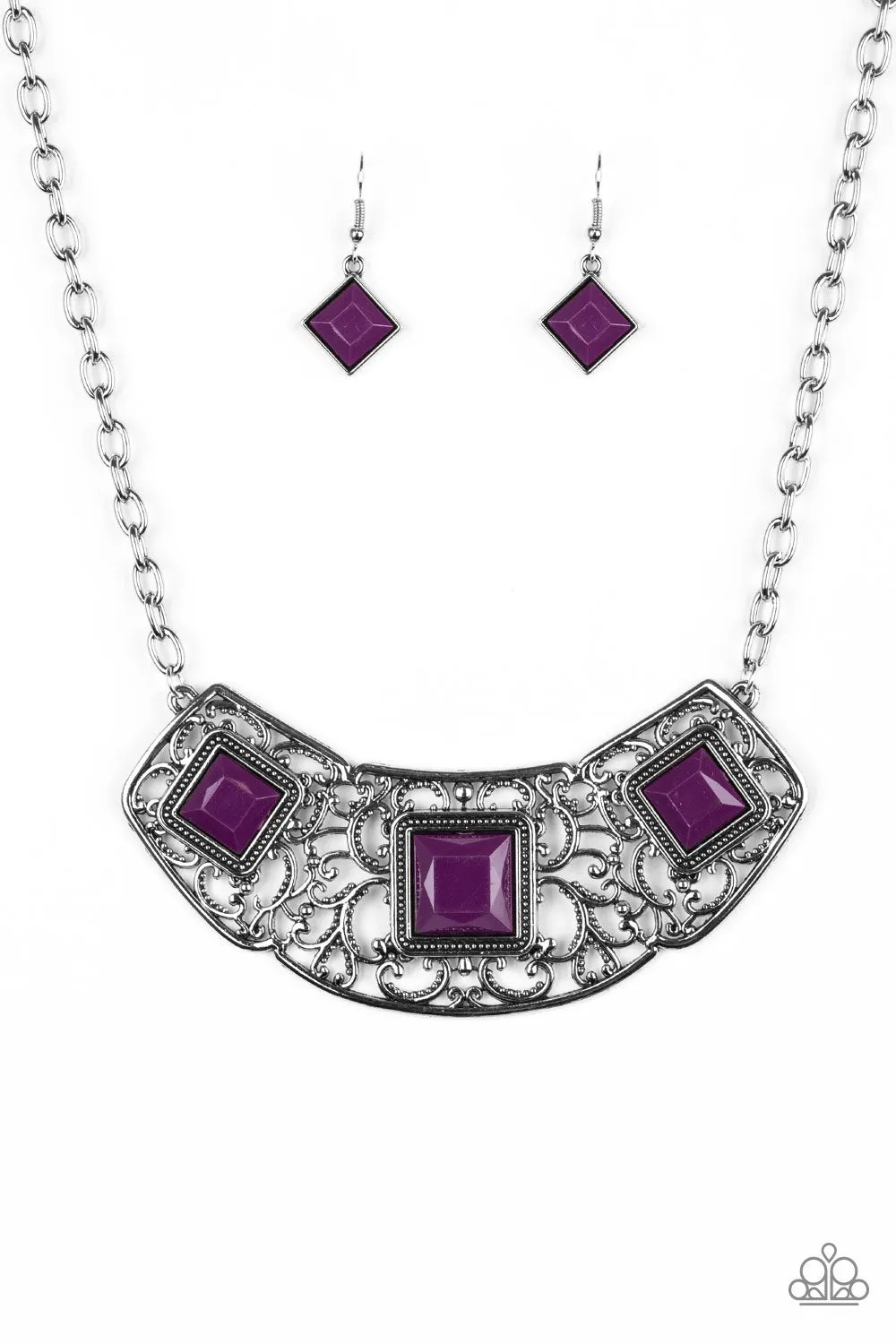 Paparazzi Feeling Inde-PENDANT Purple Necklace