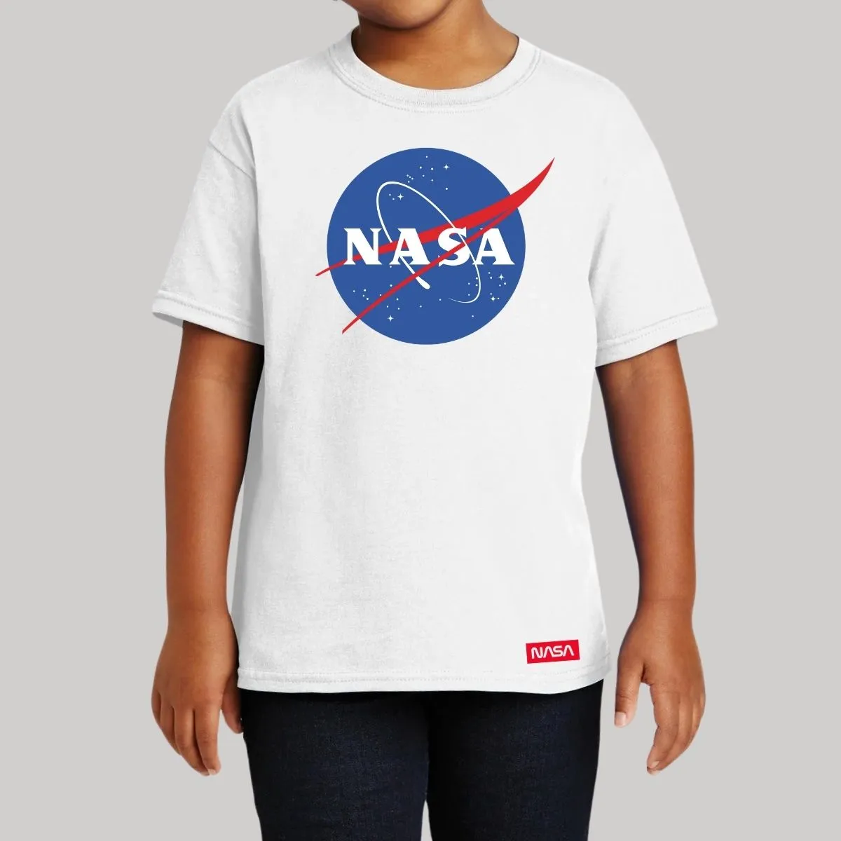 Playera Nios Nasa Logo Azul