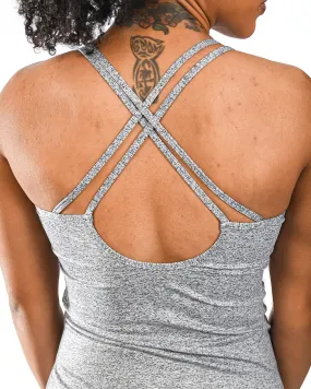 Poise Full Length Tank - Heather Grey