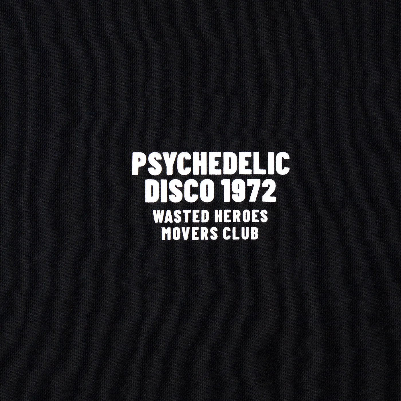 Psychedelic Disco 1972 Movers Club Back Print - Tshirt - Black