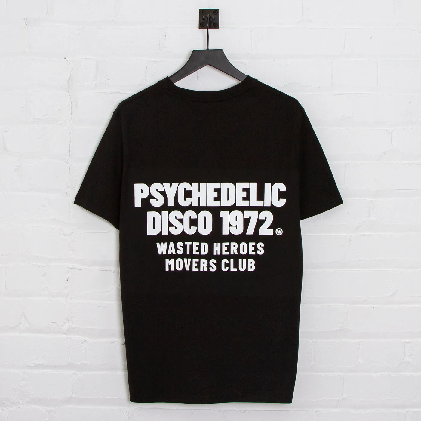 Psychedelic Disco 1972 Movers Club Back Print - Tshirt - Black