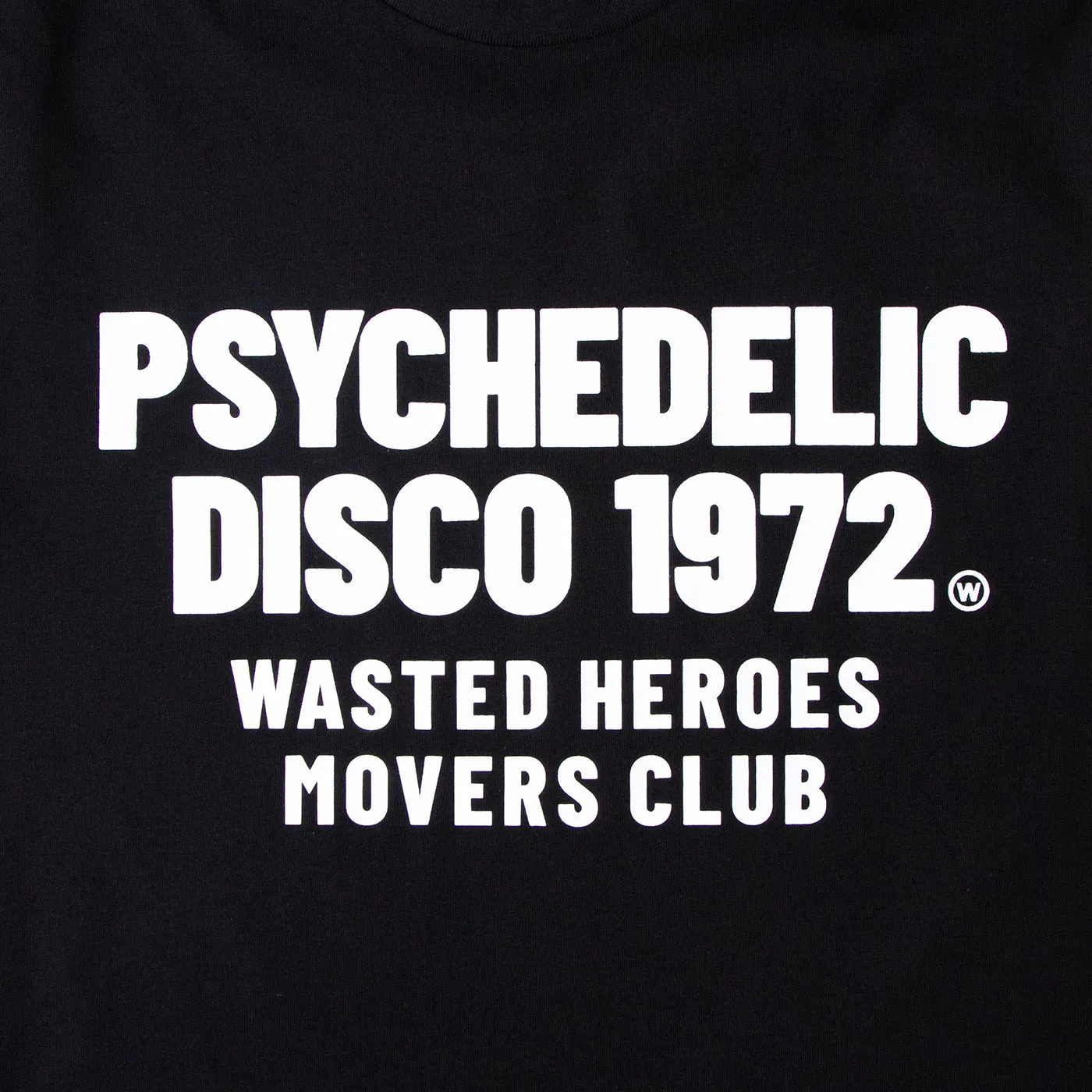 Psychedelic Disco 1972 Movers Club Back Print - Tshirt - Black