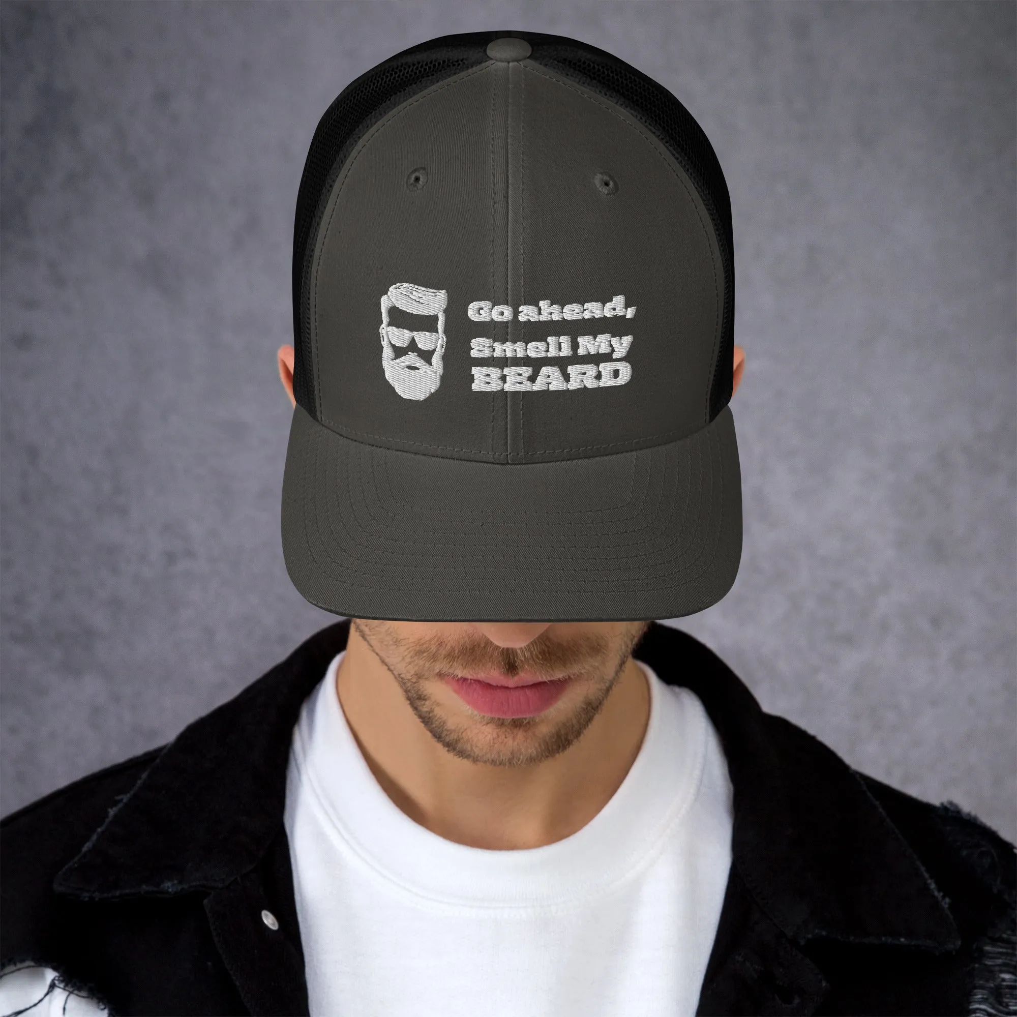 "Go Ahead, Smell My Beard" Trucker Cap