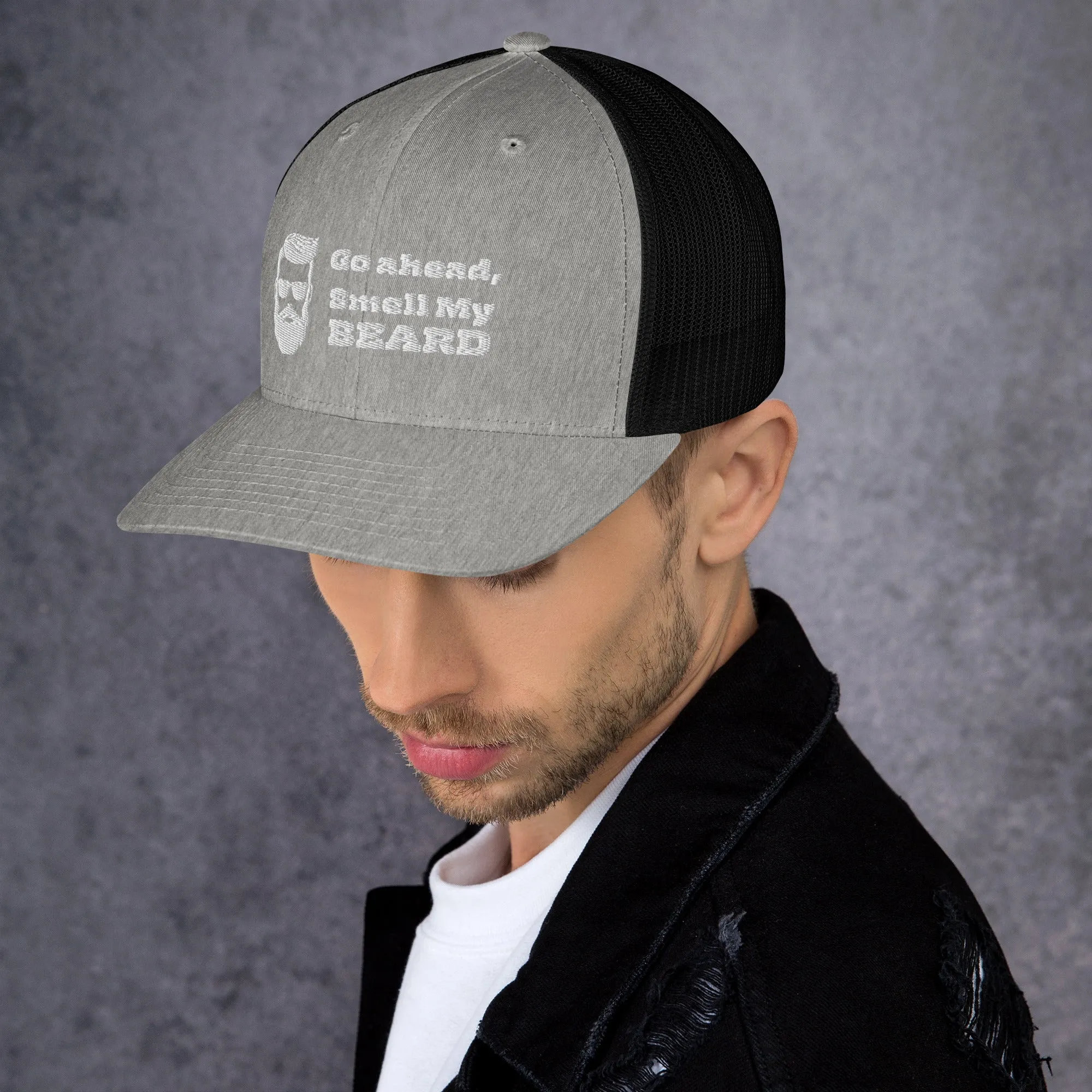 "Go Ahead, Smell My Beard" Trucker Cap