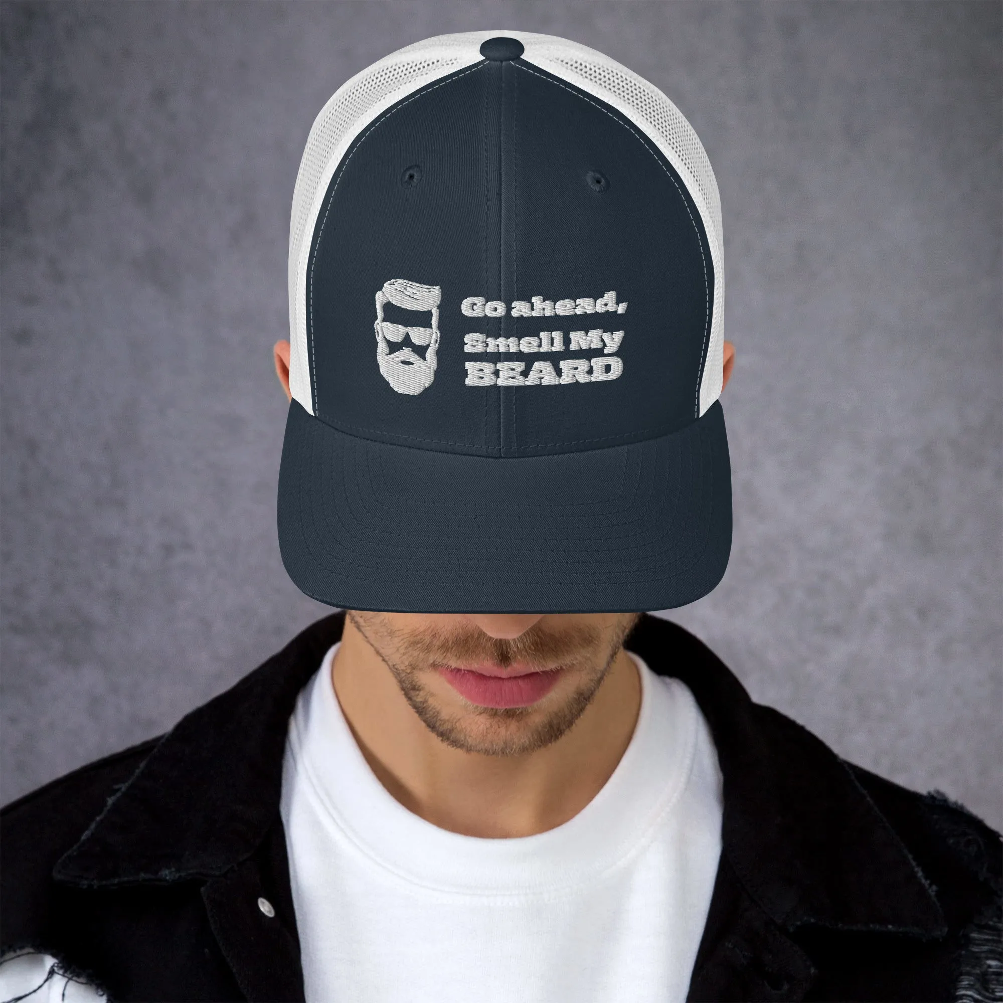 "Go Ahead, Smell My Beard" Trucker Cap