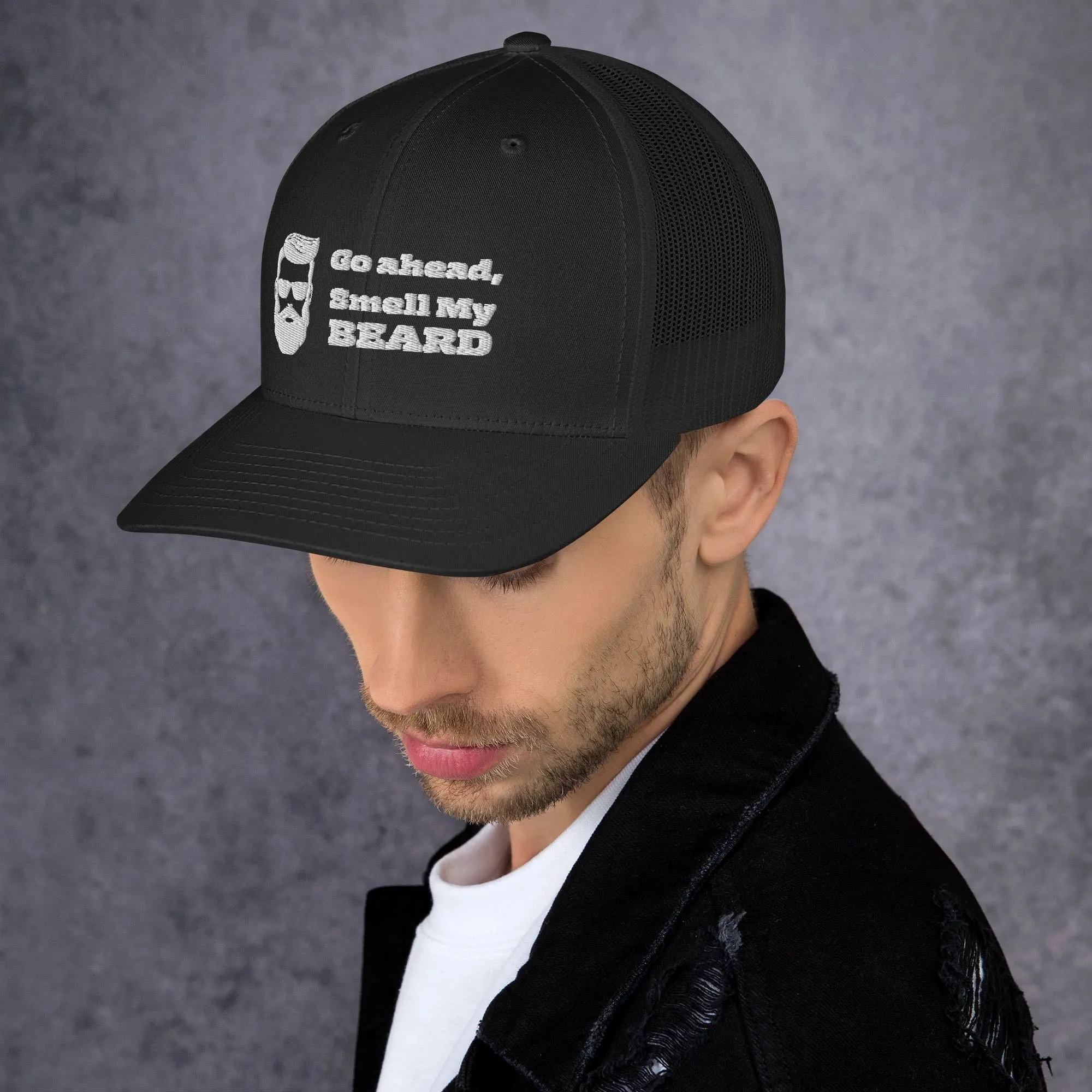 "Go Ahead, Smell My Beard" Trucker Cap