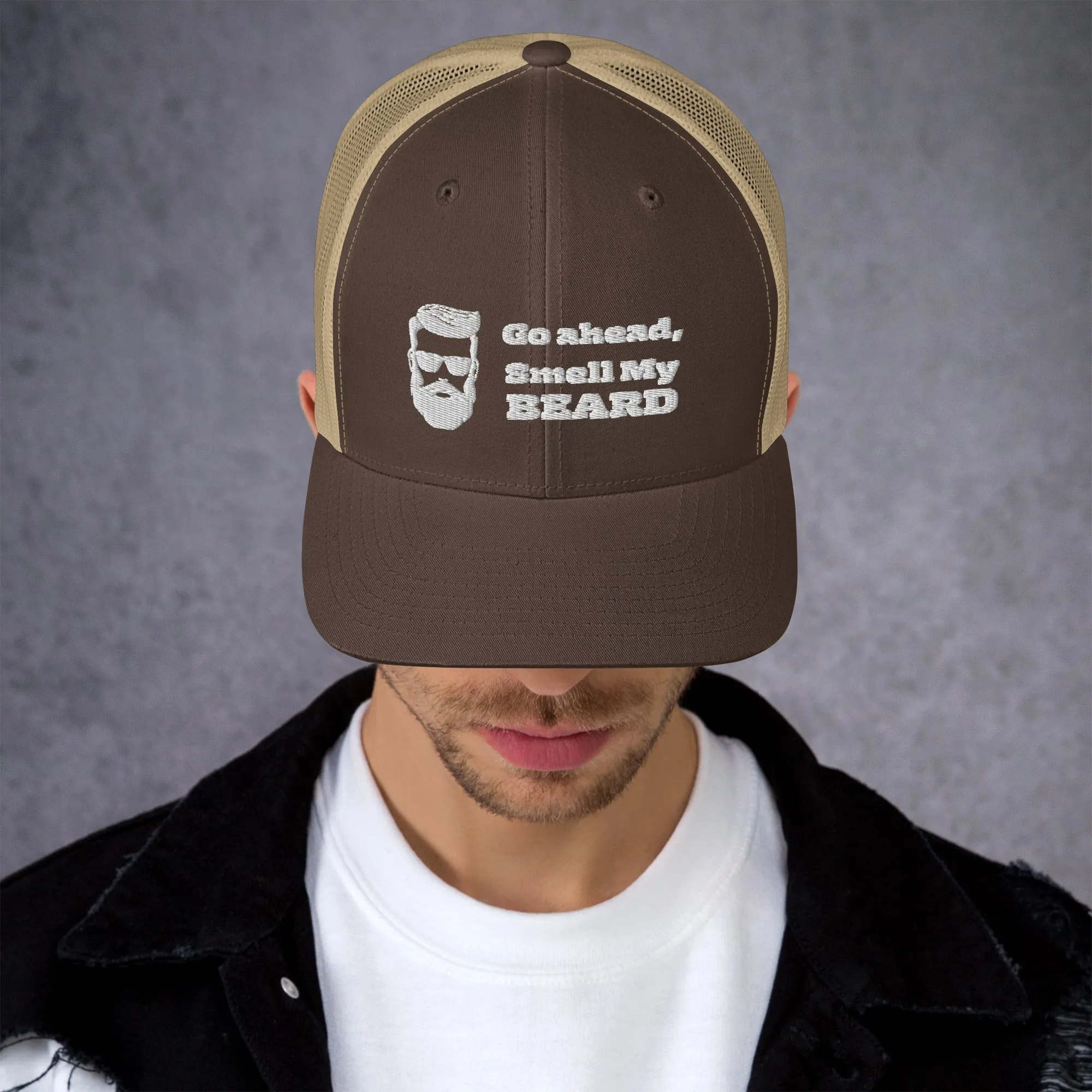 "Go Ahead, Smell My Beard" Trucker Cap