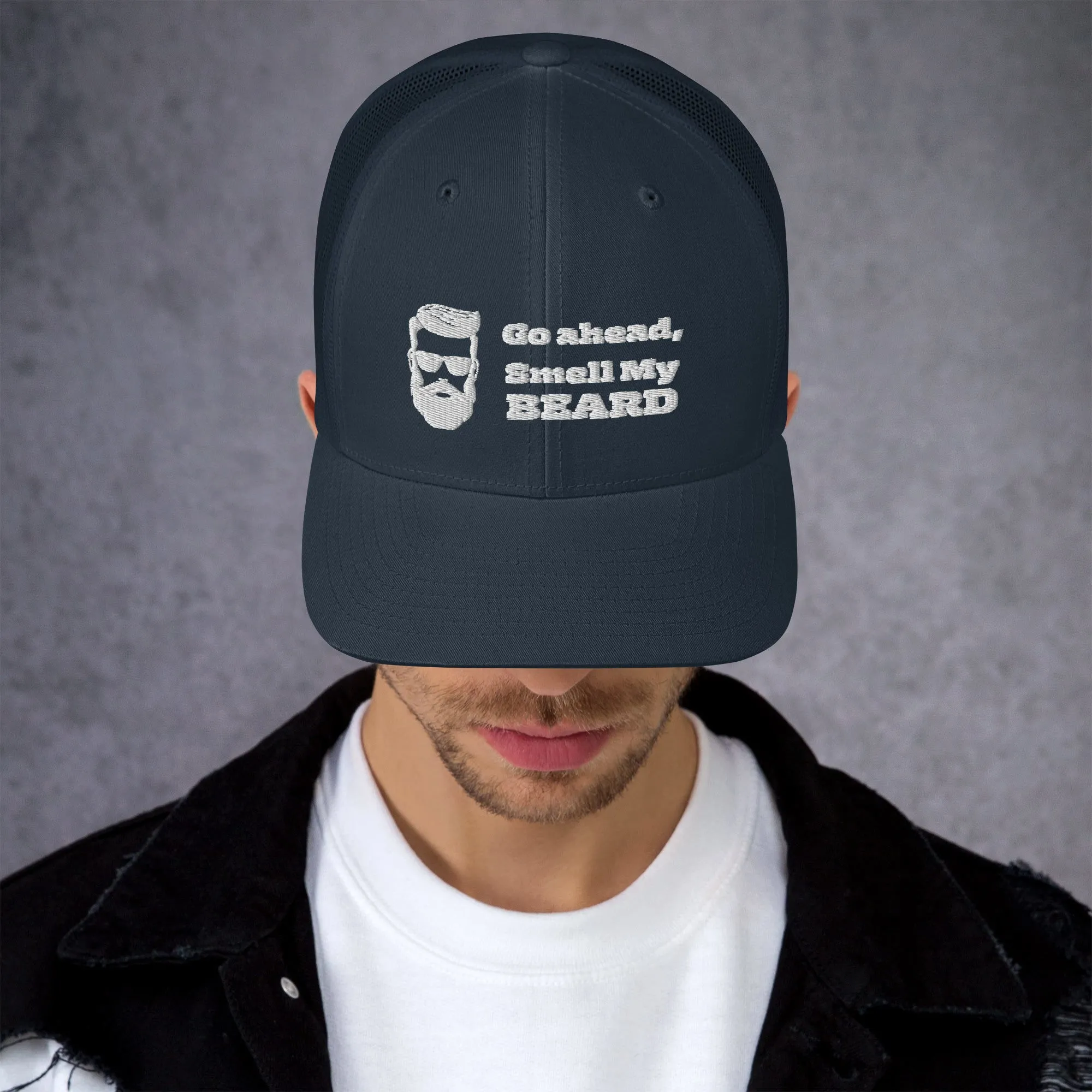 "Go Ahead, Smell My Beard" Trucker Cap