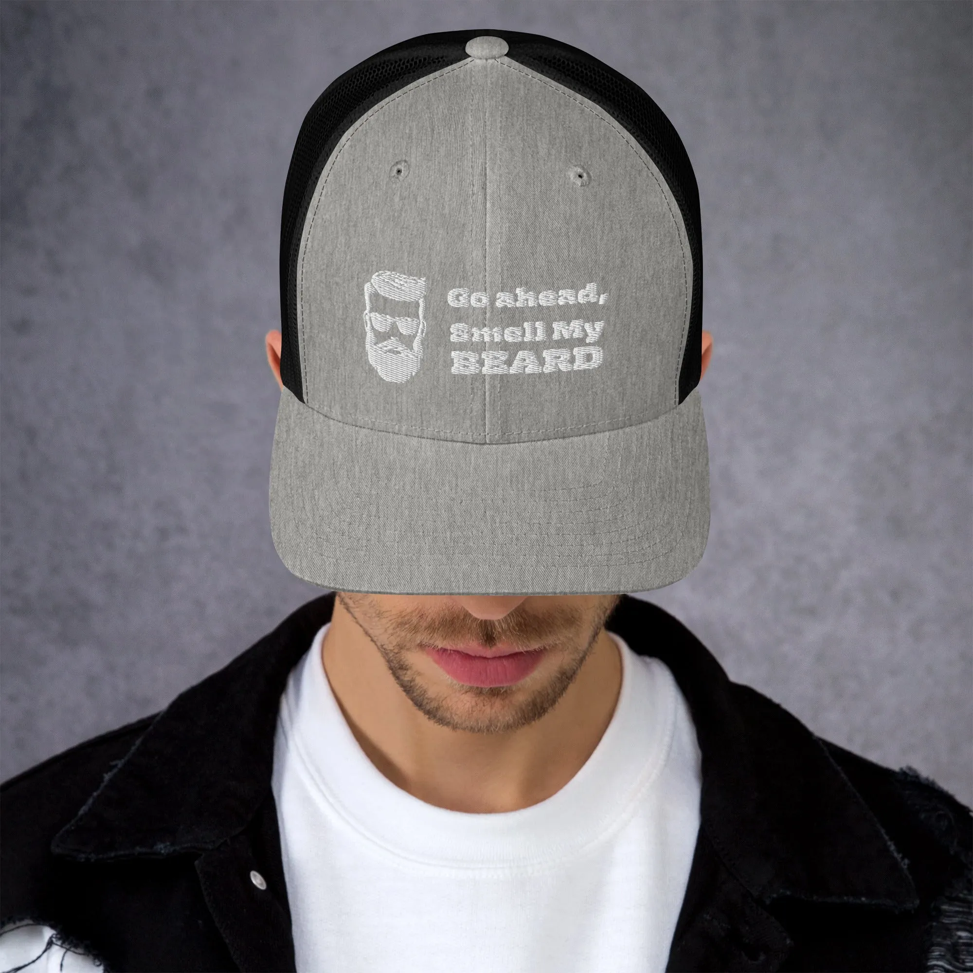 "Go Ahead, Smell My Beard" Trucker Cap