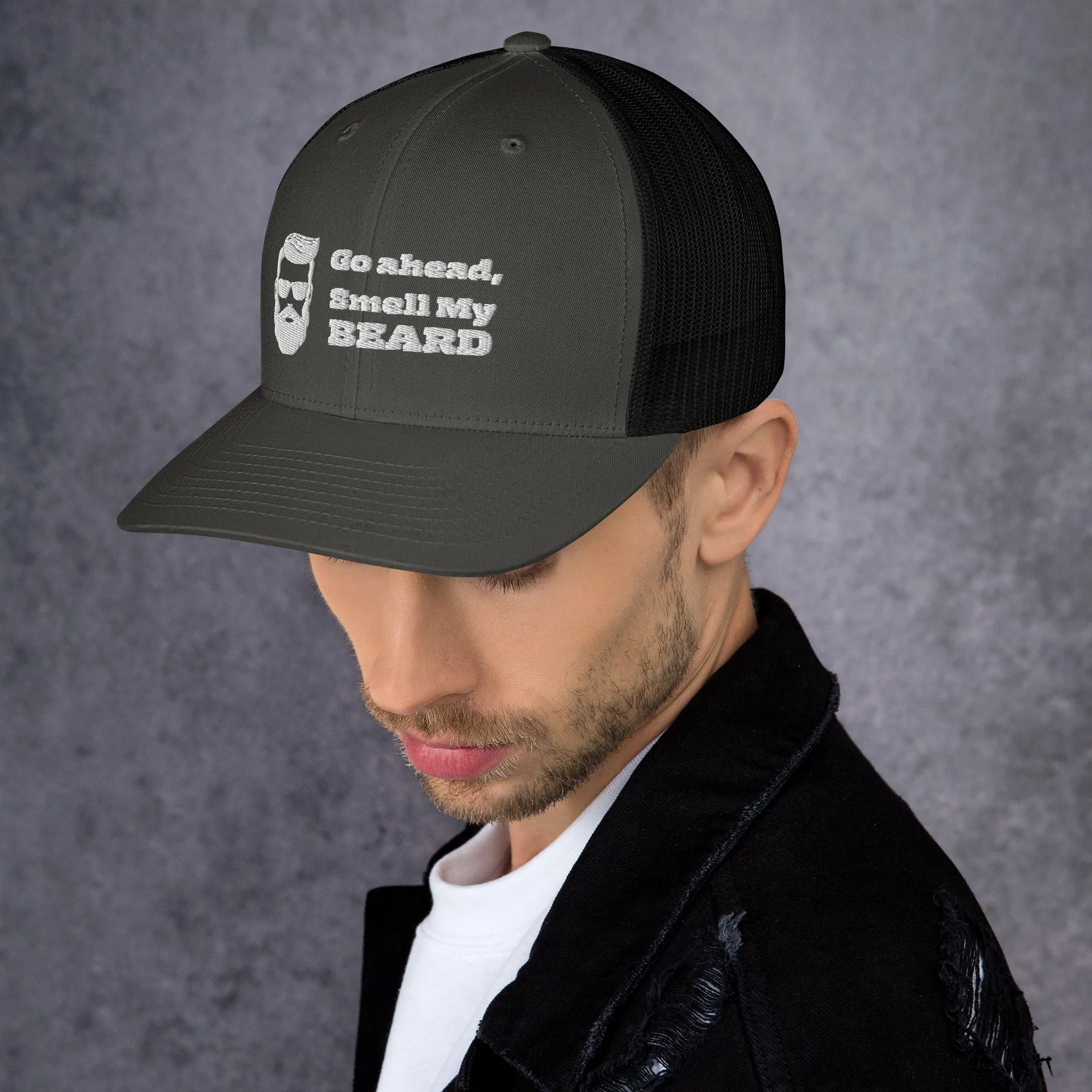 "Go Ahead, Smell My Beard" Trucker Cap