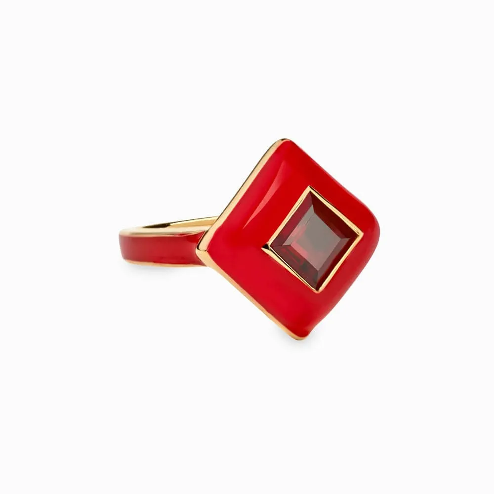 Red Ruby Aura Ring