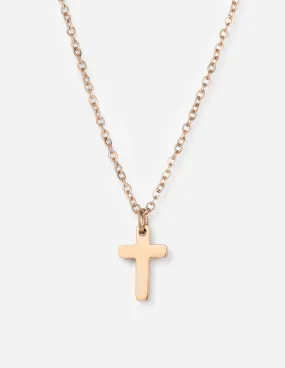 Rose Gold Cross Necklace