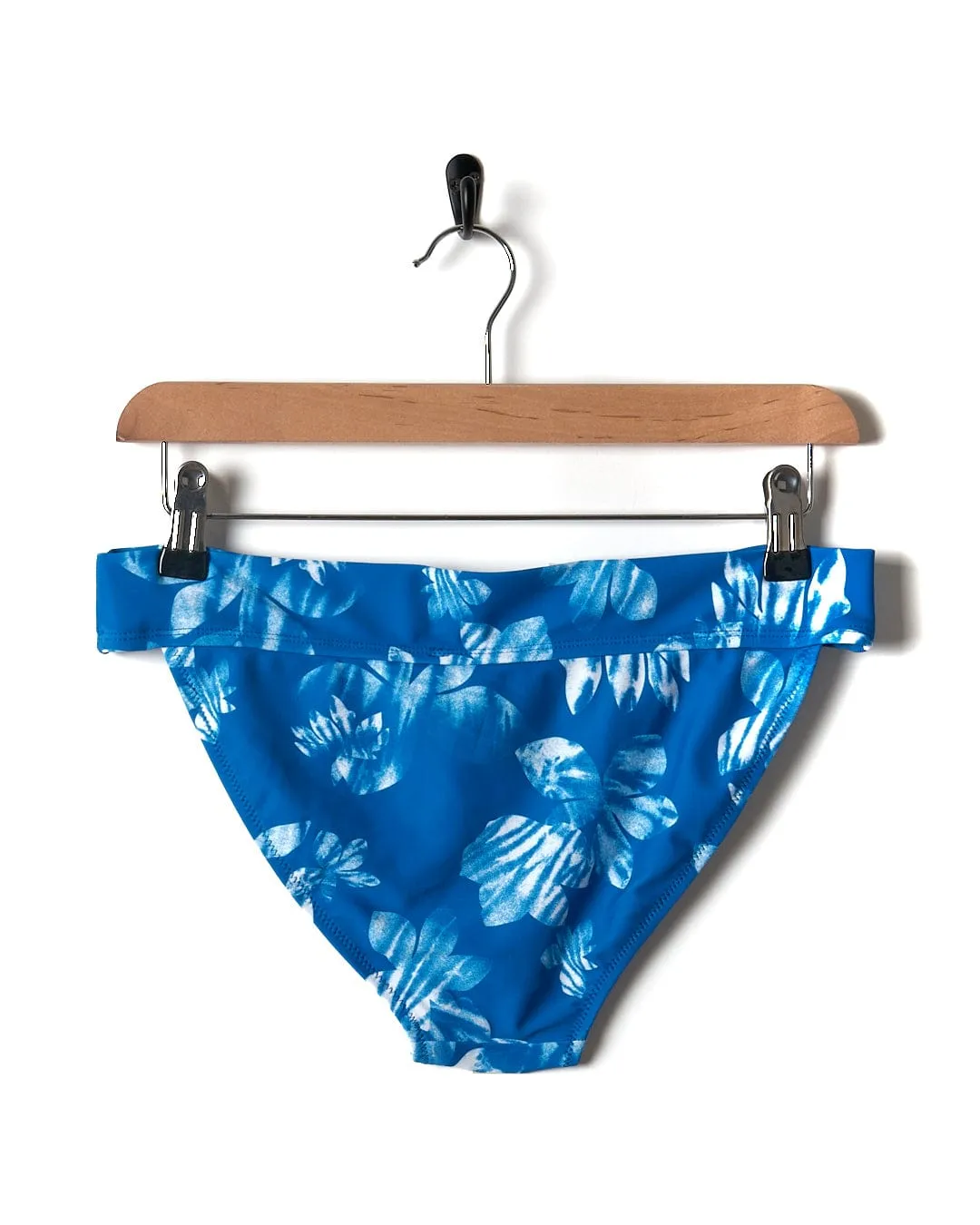 Rosie Floral - Womens Bikini Bottom - Blue