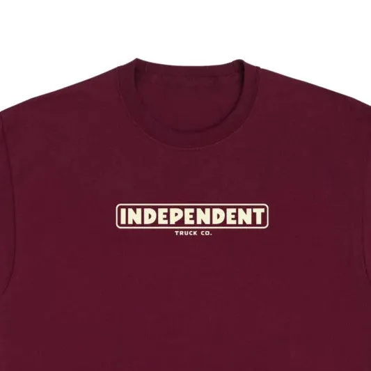 SANTA CRUZ Breakthrough Mens Independent T-Shirt - Burgundy