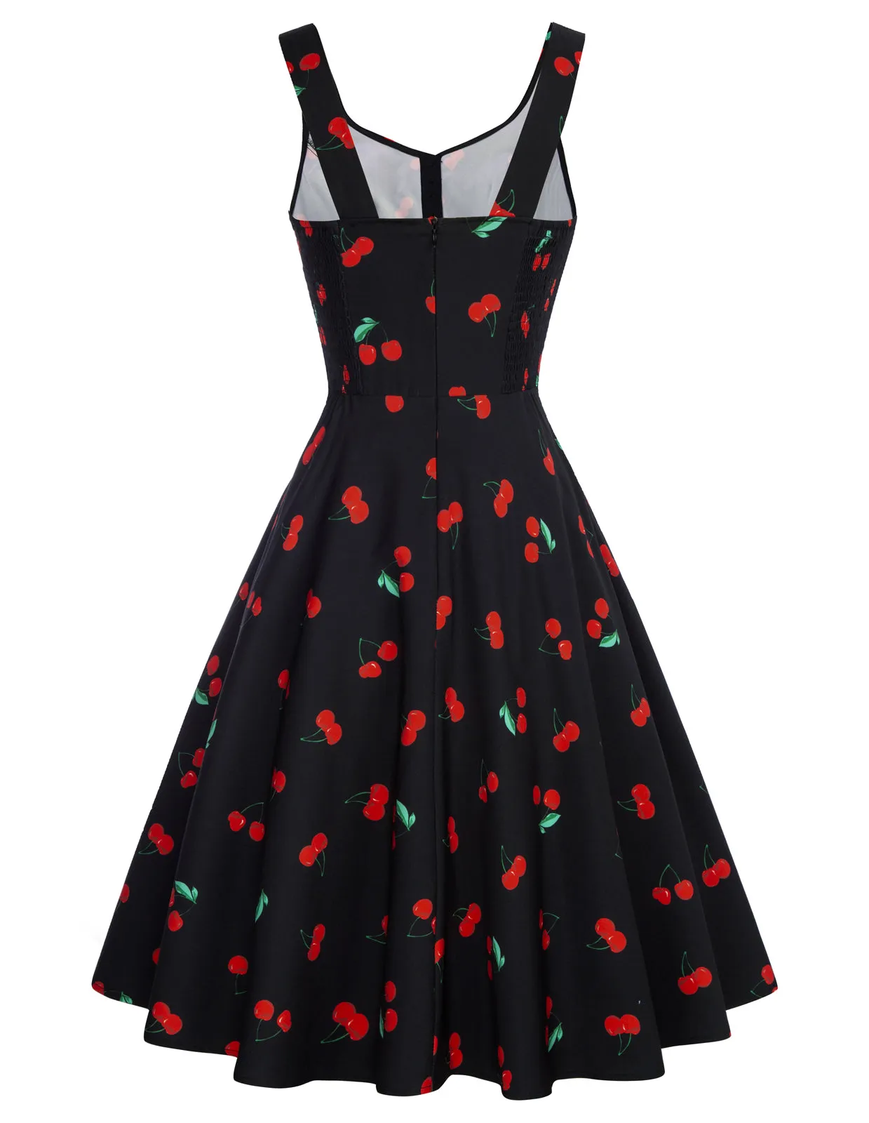 Seckill Offer⌛1950s Vintage Sleeveless Printed A-Line Dress