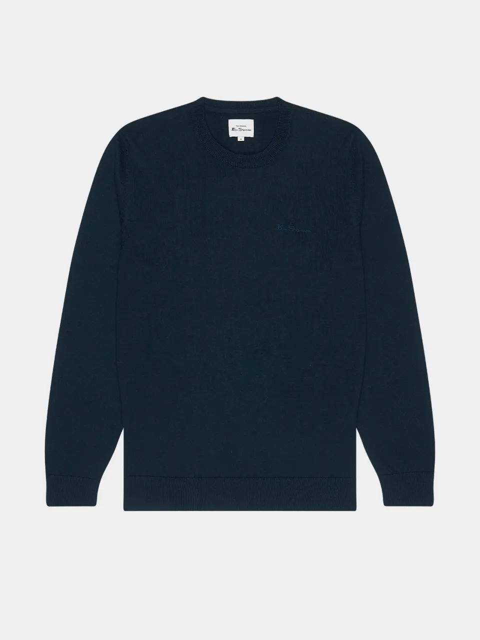 Signature Knit Crewneck Sweater - Navy