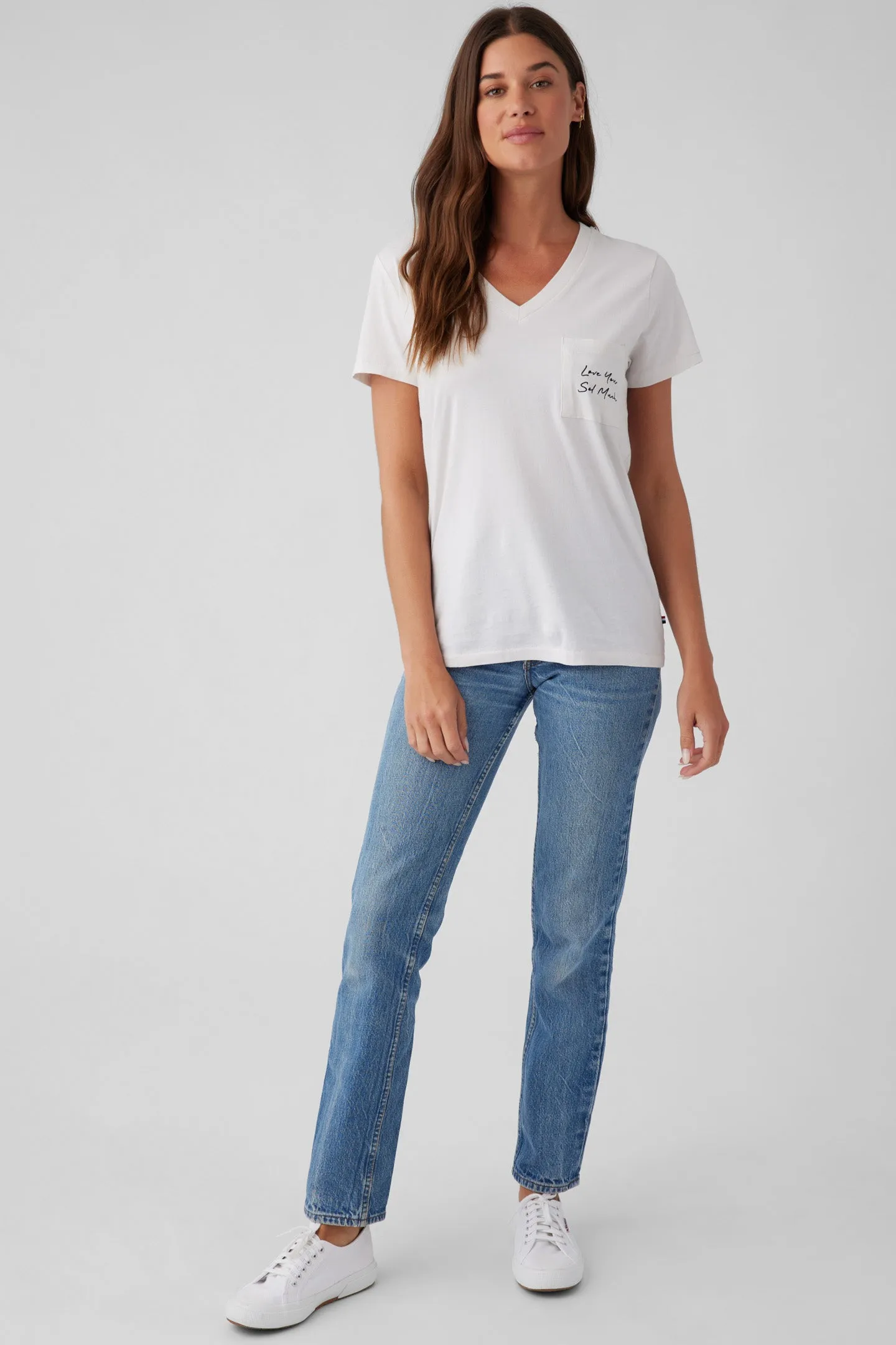 Sol Much Pocket V-Neck Tee