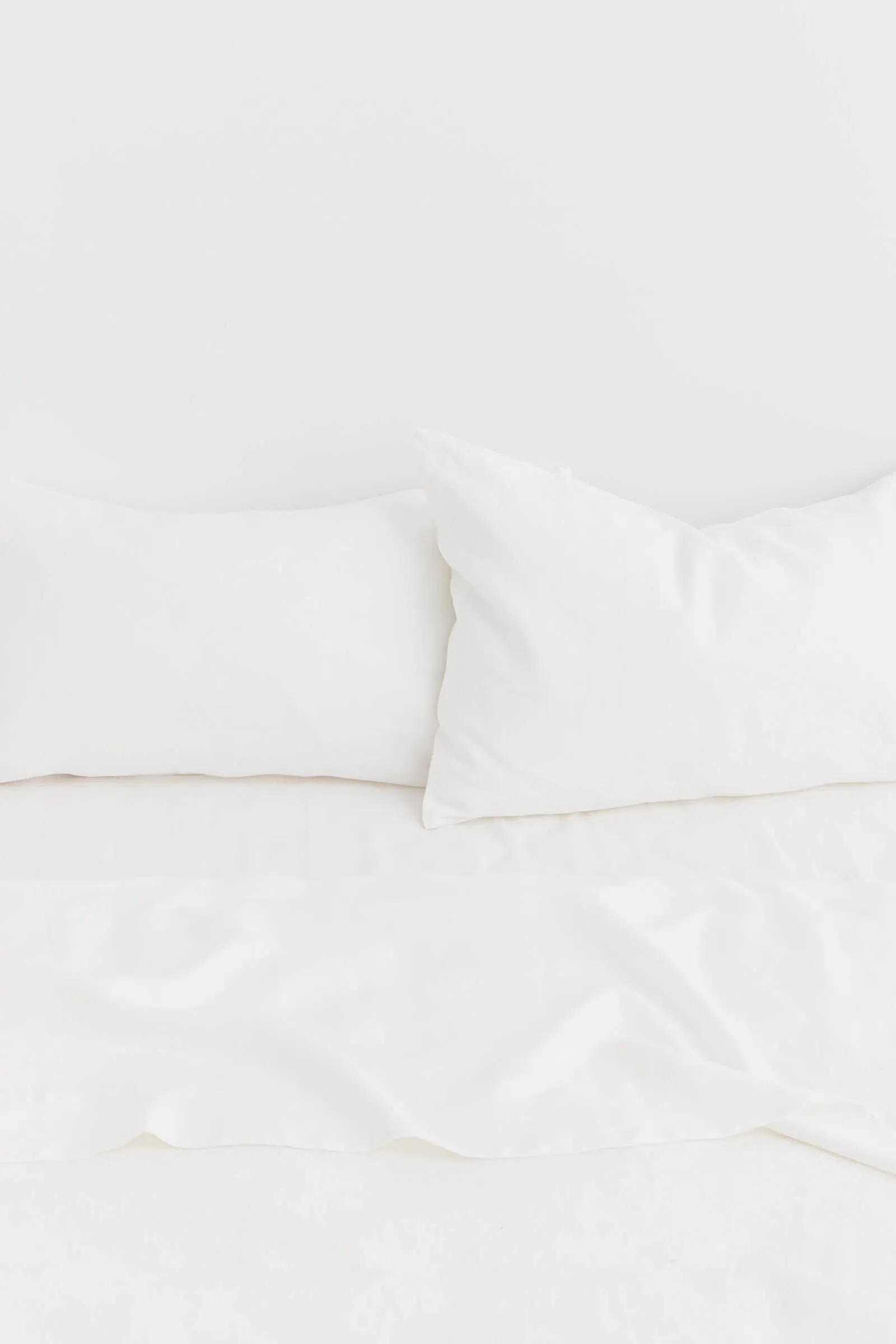 Standard Linen Pillow Cases White