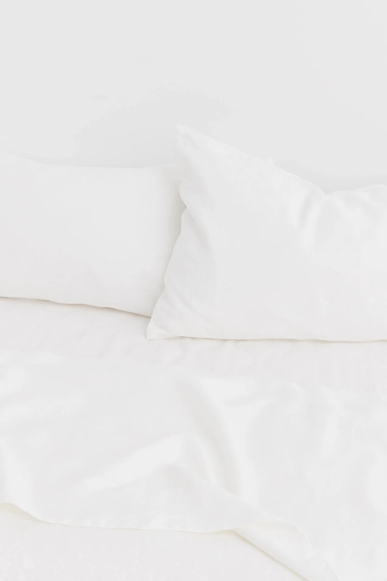 Standard Linen Pillow Cases White