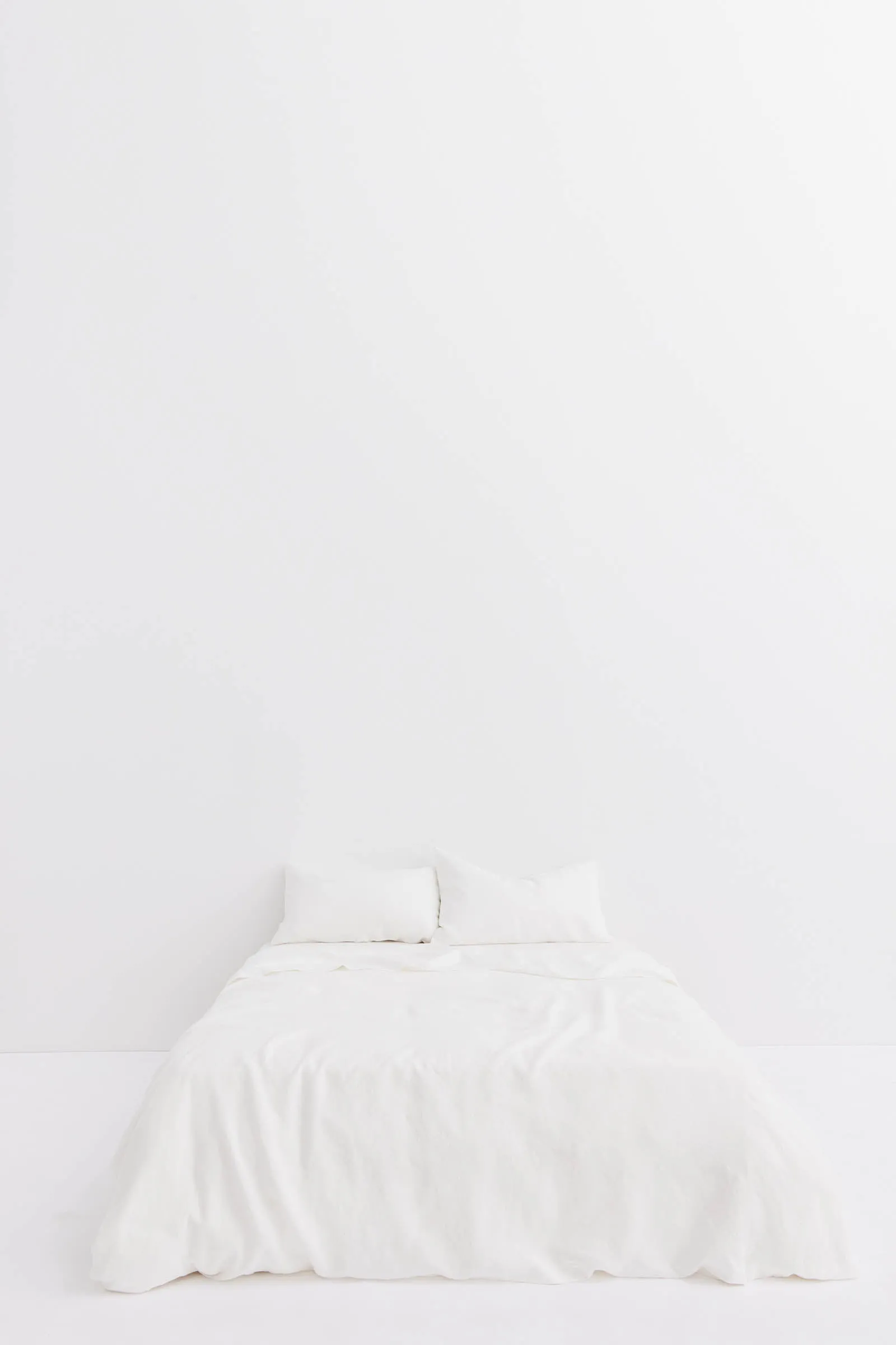 Standard Linen Pillow Cases White