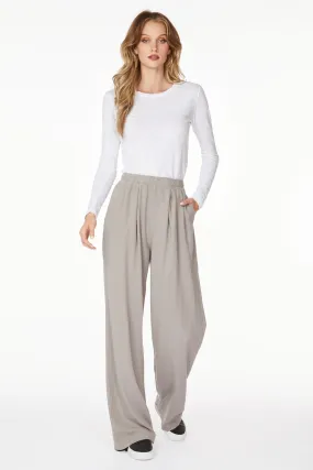 WIDE LEG PLEATED PANT