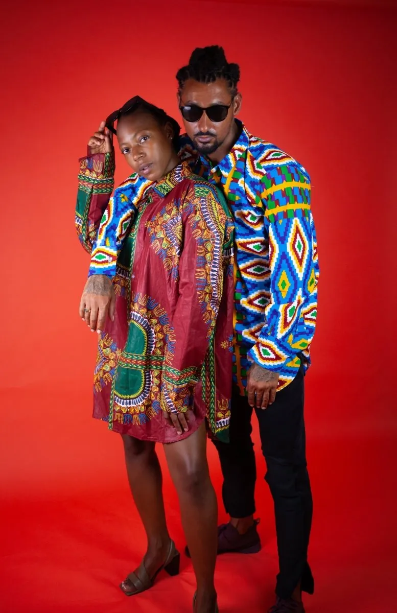 Women's African Print Shirt Oversized