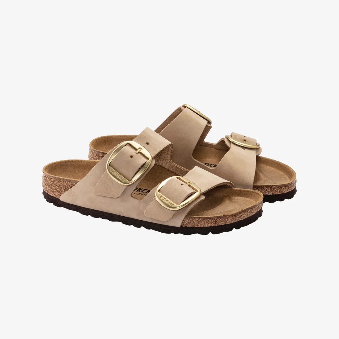 womens birkenstock arizona big buckle (sandcastle)