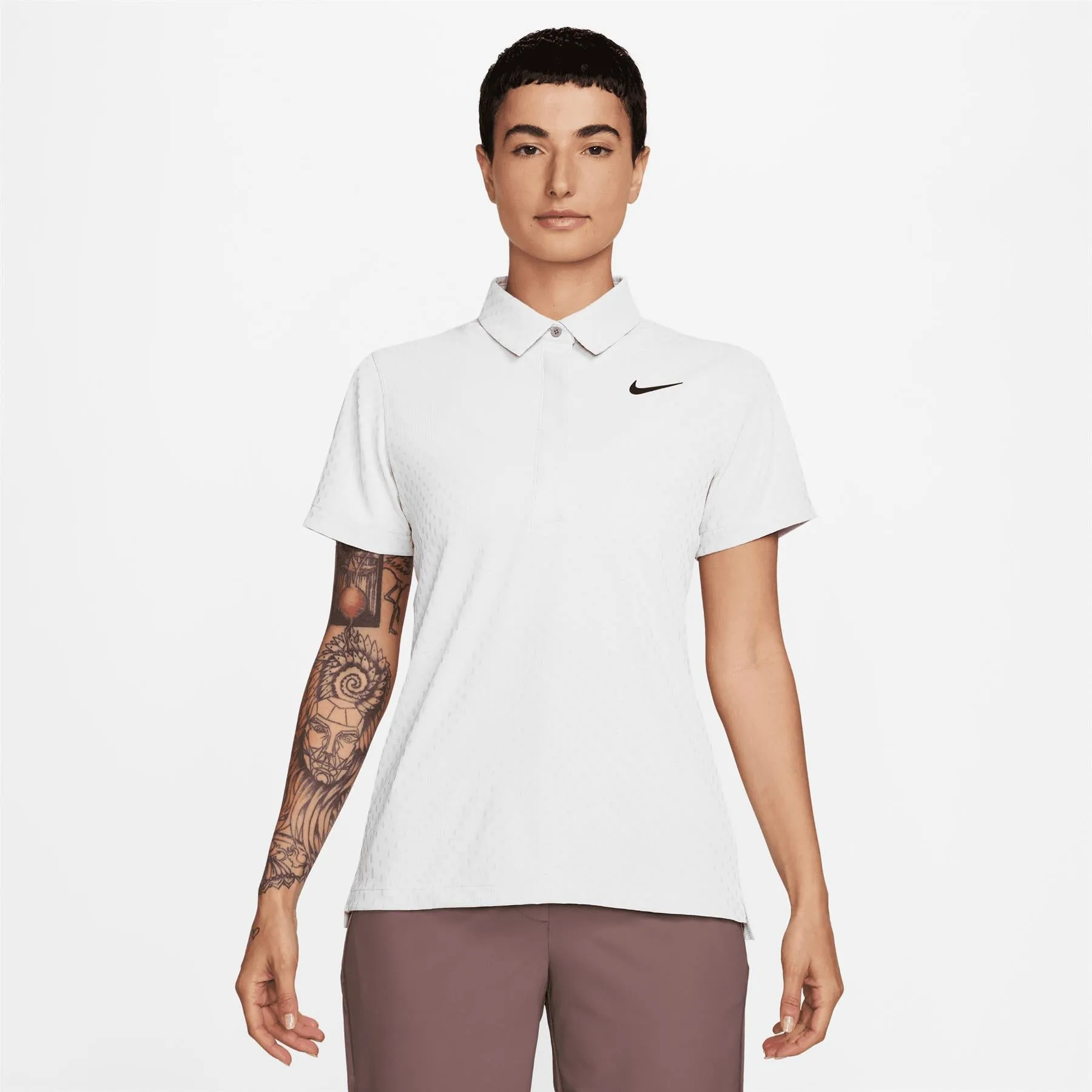 Womens Dri-FIT ADV Tour Polo White - SS24