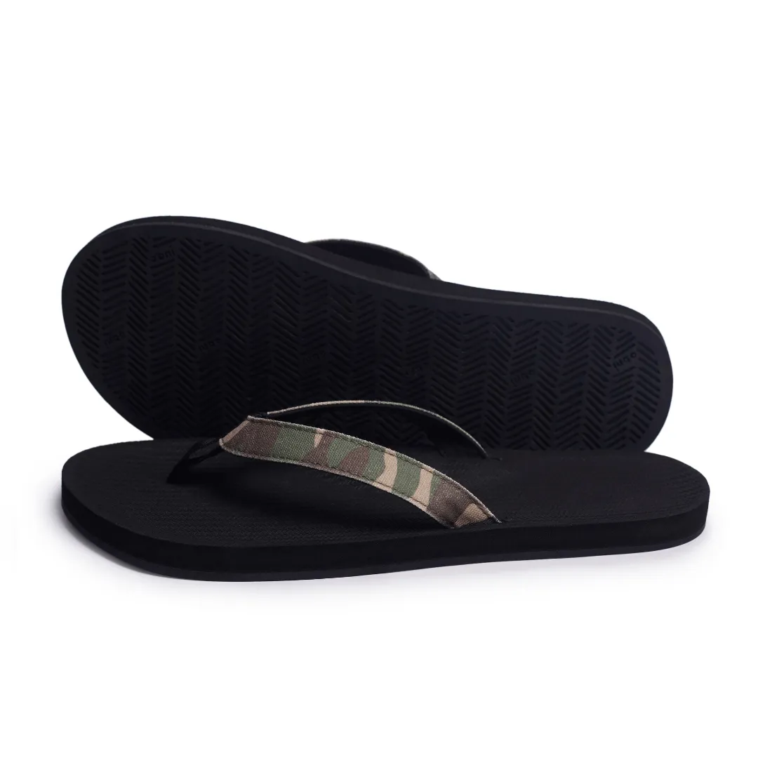 Women's Flip Flops Camo - Black/Camo Regular