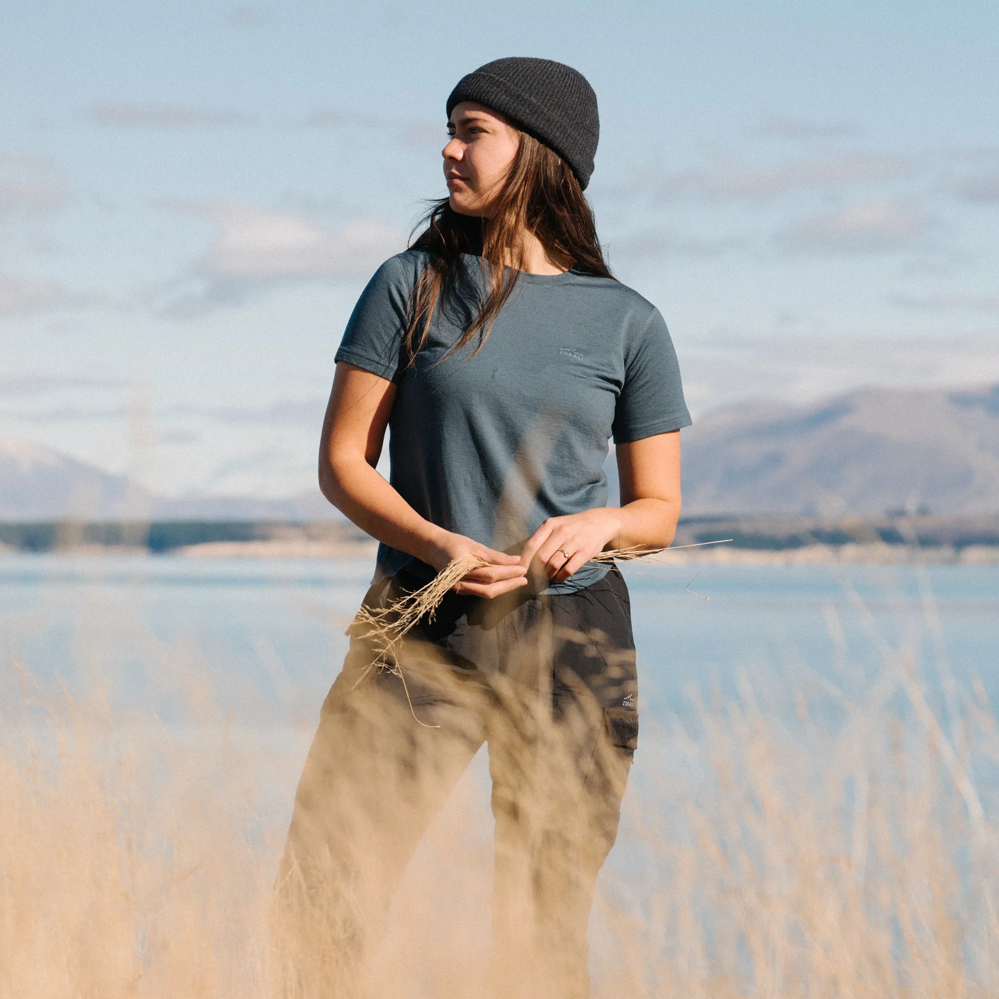 Womens Merino T-Shirt Blue