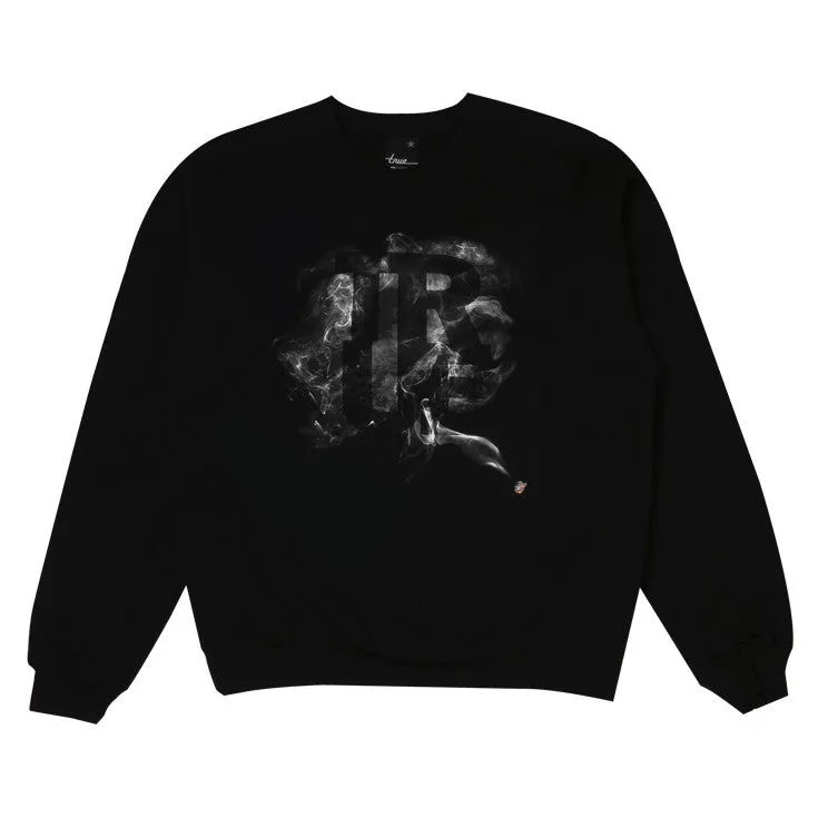 Womens True Smoke Crewneck Sweatshirt Black